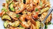 One-Pot Mexican Shrimp with Orzo and Zucchini