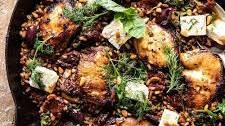 One Skillet, Geek Sun-Dried Tomato Chicken and Farro