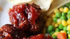 Oven Baked BBQ Meatballs