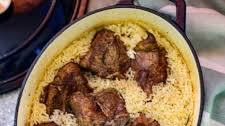 Oven Baked Lamb and Rice Dish