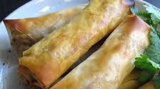 Oven-baked Mexican Spring Rolls