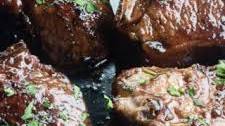 Pan Seared Lamb Chops With a balsamic glaze
