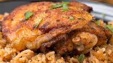 Paprika chicken & rice bake