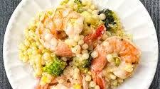 Parmesan Couscous and Shrimp with Broccoli Recipe