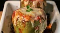 Peppers Stuffed with Chicken and Rice