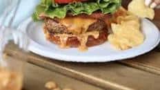 Perfectly Grilled Burger with Chipotle Aioli