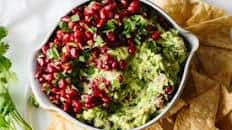 Pomegranate Guacamole (Christmas Festive!)