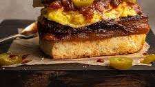 Pork Belly Breakfast Biscuit Sandwich