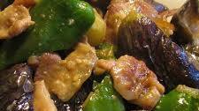 Pork, Eggplant, and Bell Pepper Miso Stir-fry that Kids will Love!