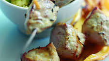 Pork Kebabs Marinated in Orange and Cumin