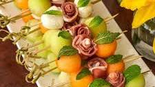 Prosciutto and Melon Skewers