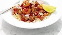 Quick spiced lamb with apricots