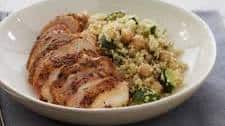 Quinoa With Zucchini and Spiced Skillet Chicken