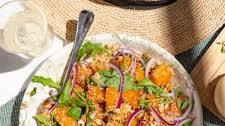 Quinoa and Spiced Pumpkin Salad with Walnuts