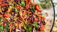 Quinoa and Vegetable Salad with Peanut Dressing