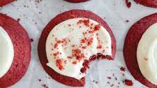 Red Velvet Cookies with Cream Cheese Frosting