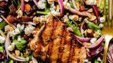 Restaurant-Style Grilled Maple Salmon Salad