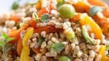 Roasted Bell Pepper with Italian Farro Salad