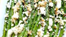 Roasted Garlic Asparagus with Feta