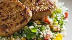 Roasted Pork Loin with Herbed Couscous