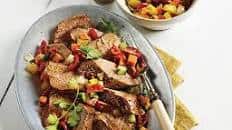 Roasted Pork Loin with Sweet Potato Salsa
