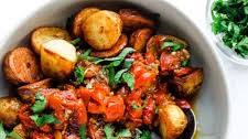 Roasted Potatoes with Tomatoes