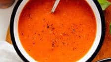 Roasted Red Pepper and Tomato Soup