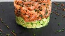 Salmon Avocado Tartare (With Miso Tamari Sauce)