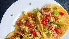 Salmon, Egg, and Avocado Breakfast Tacos