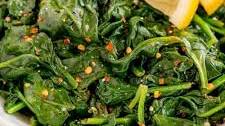 Sautéed Spinach with Garlic and Lemon