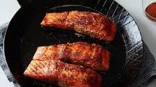 Seared Salmon with Cinnamon and Chile Powder