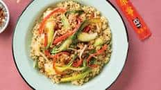 Sesame Ginger Bok Choy and Pork over Quinoa
