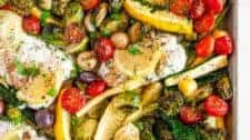 Sheet Pan Cod Vegetable Dinner