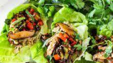 Shiitake Lettuce Wraps