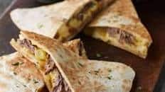 Shredded Beef & Egg Quesadillas