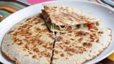 Shrimp Quesadillas with Tomato Avocado Salsa