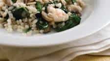 Shrimp, Spinach & Mushroom Barley