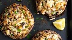 Shrimp Stuffed Portobello Mushrooms