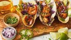 Shrimp Tacos with Cilantro-Lime Crema