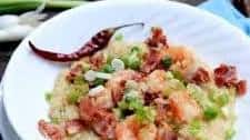 Shrimp and Cheddar Quinoa with Bacon