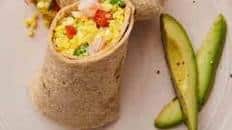 Shrimp and Egg Breakfast Burrito