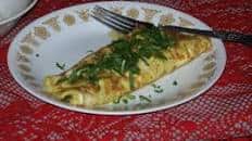Shrimp and Spinach Omelet