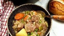 Slow cooker Irish lamb stew with barley