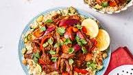 Smokey Moroccan Lamb Stir Fry & Vegetable Couscous