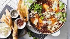 Smoky lamb shakshuka with feta recipe