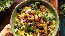 Souper Creamy Golden Rice with Spiced Chickpeas