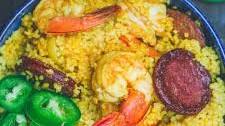 Spicy Couscous Recipe with Shrimp and Chorizo