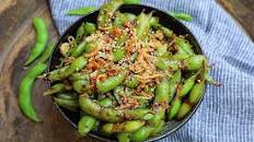 Spicy Garlic Edamame
