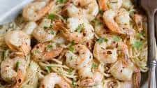 Spicy Garlic Shrimp Spaghetti