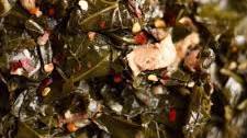 Spicy Southern Collard Greens with Bacon
